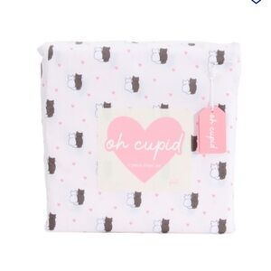 Oh Cupid CAT Couple Valentines Sheet Set - FULL